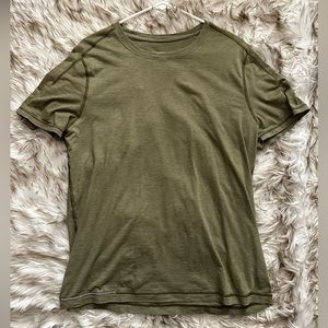 Army green lululemon tshirt